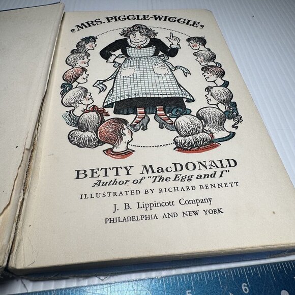 Mrs. Piggle-Wiggle by Betty MacDonald - Lippincott First Edition 1st print 1947 - Picture 4 of 9